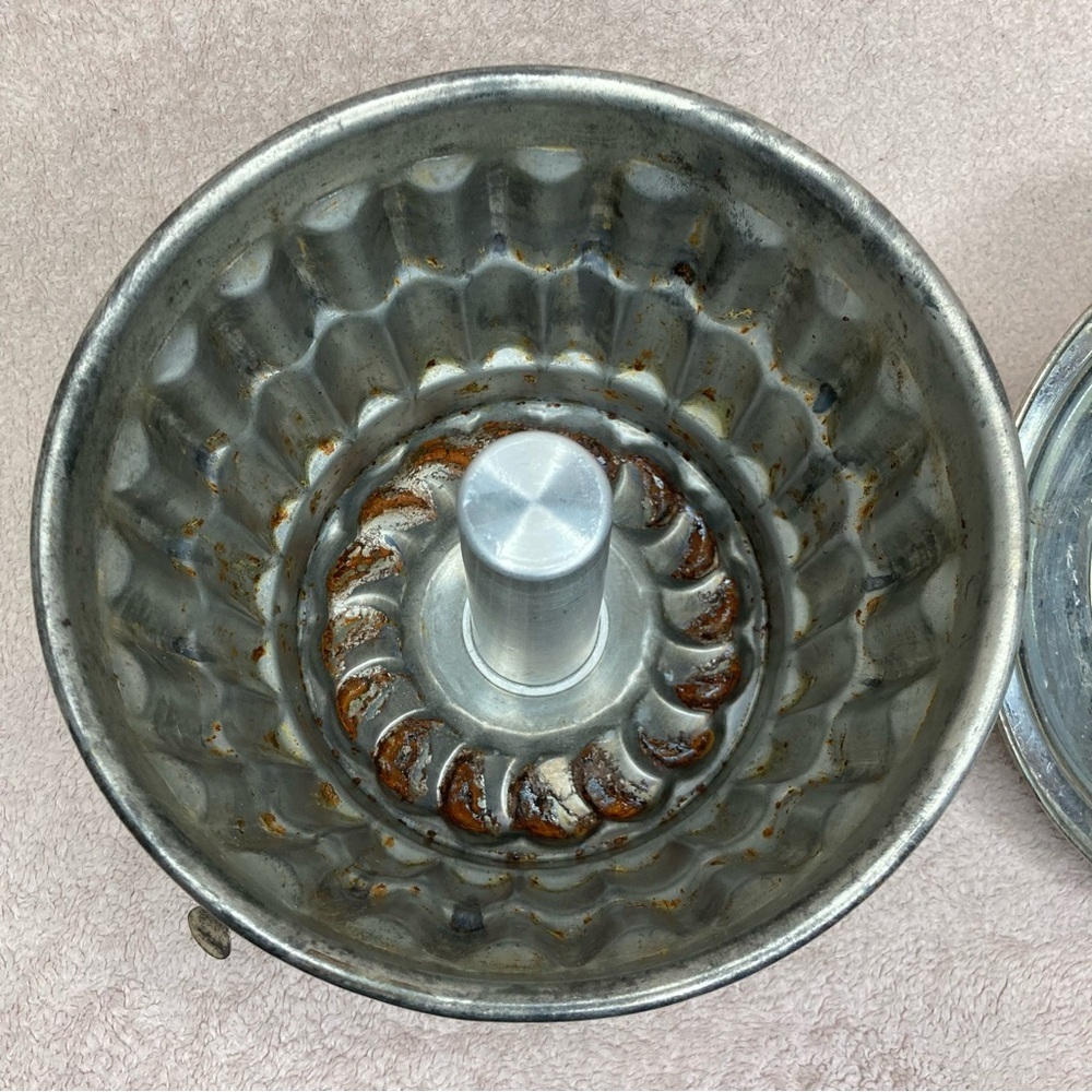 Antique 1920s Steamed Pudding Pudding/Cake Mold Lid Vintage VTG Retro Primitive - Picture 6 of 10